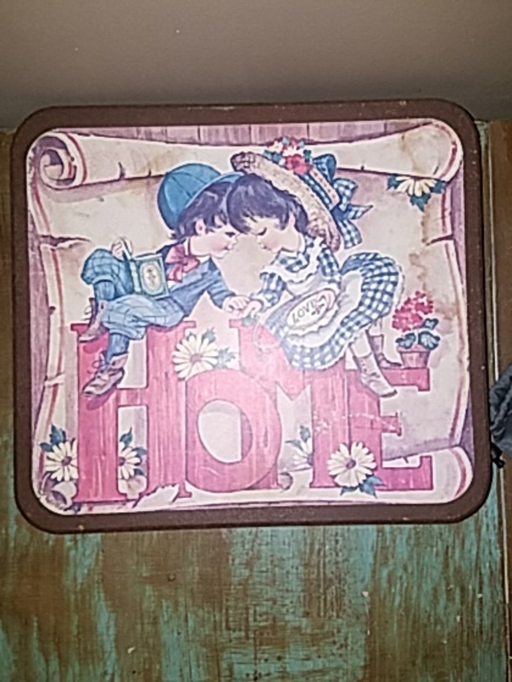 Vintage 70s homco Sign